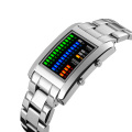 SKMEI 1103 Herrenmode Edelstahluhren LED Digitale Wasserdichte Armbanduhr